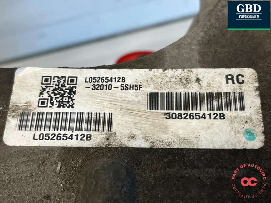 Girkasse elbil til Nissan Leaf 2018-->> (Type II) (320B03NF0B|320B05SH0A|)