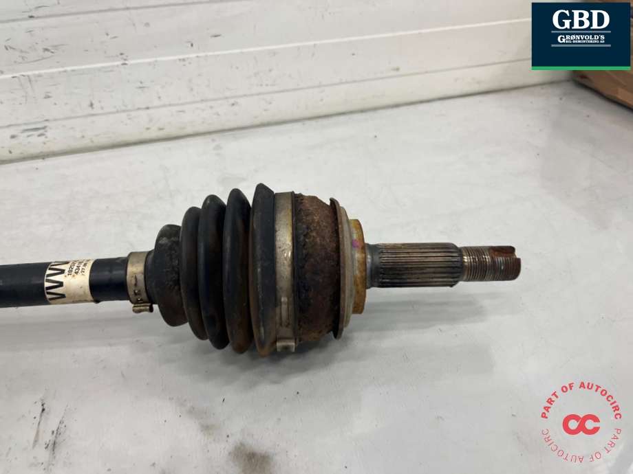 Drivaksel høyre foran, bensin/automat til Toyota Yaris 2014-2020 (Type III, Fase 2)  (434100D401|)