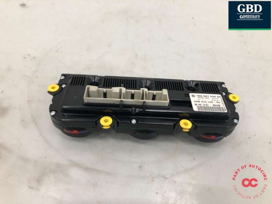 Varmeapparat betjening til VW Touran 2010-2015 (Type I, Fase 3)  (1K0 907 044 DC|)