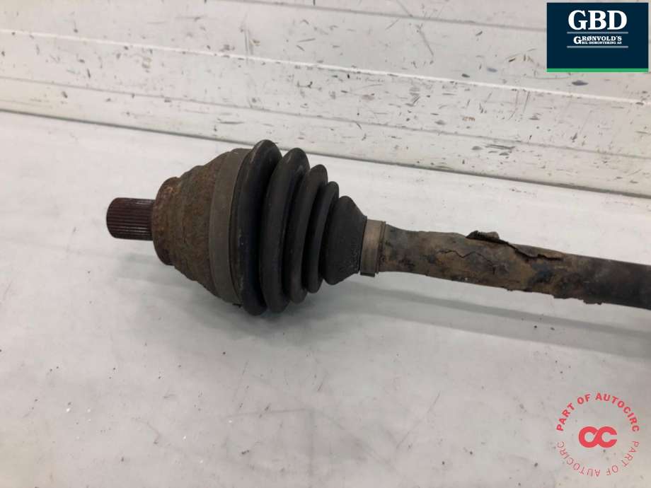 Drivaksel venstre foran, diesel/automat til VW Touran 2010-2015 (Type I, Fase 3)  (1K0 407 271 PF|1K0 407 271 LF|1K0 407 763 JX)