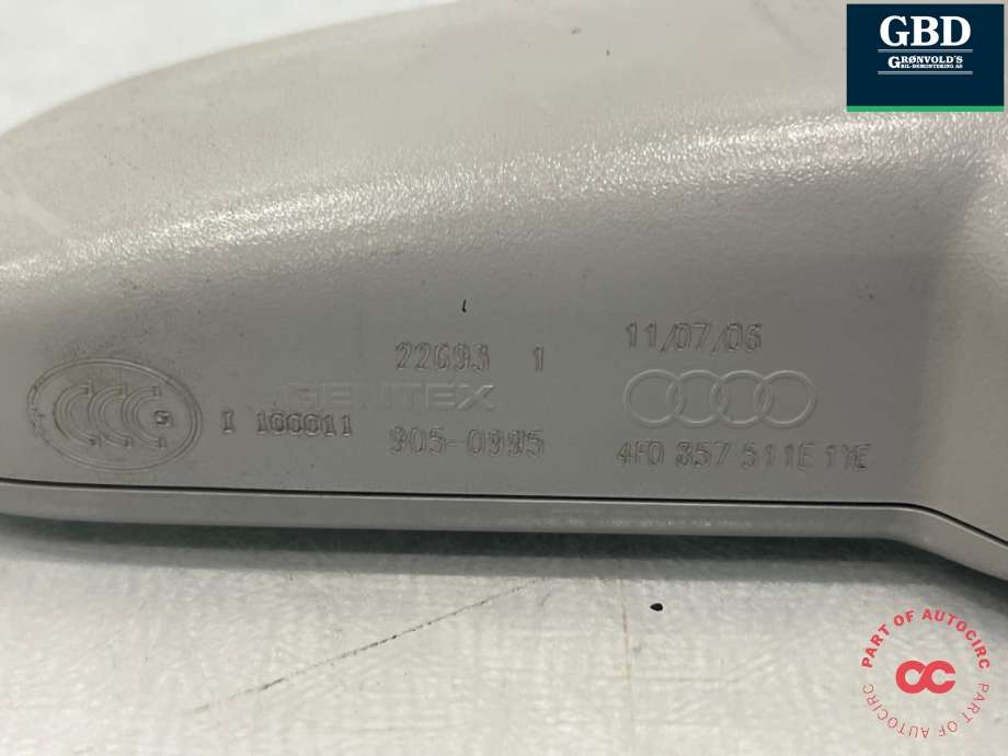 Speil innvendig til Audi A6, Allroad 2006-2008 (Type II, Fase 1) (C6) (C6) (8R0 857 511|8R0 857 511 1YE|)