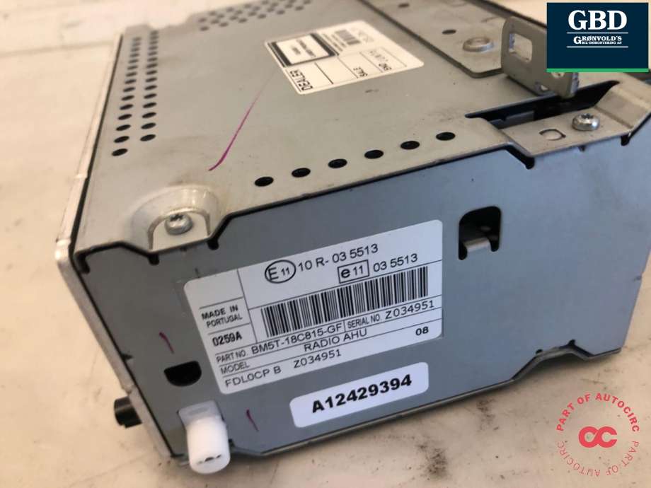 Bilstereo til Ford Focus 2011-2014 (Type III, Fase 1)  (2277319|BM5T-18C815-GP|)