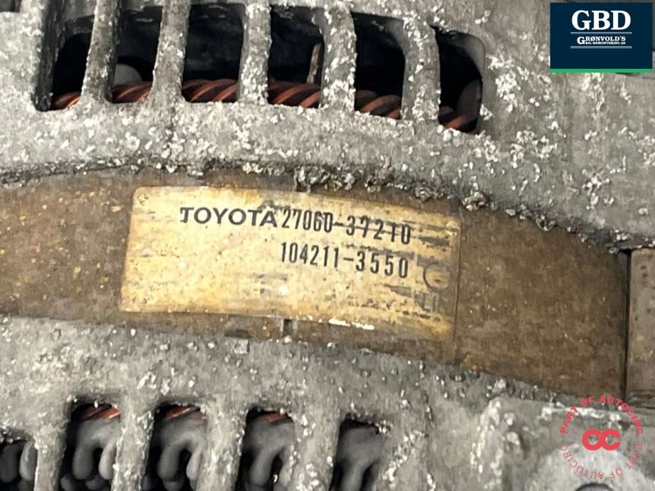 Dynamo til Toyota RAV4 2013-2015 (Type IV, Fase 1) (2706037210|42800-4113|)