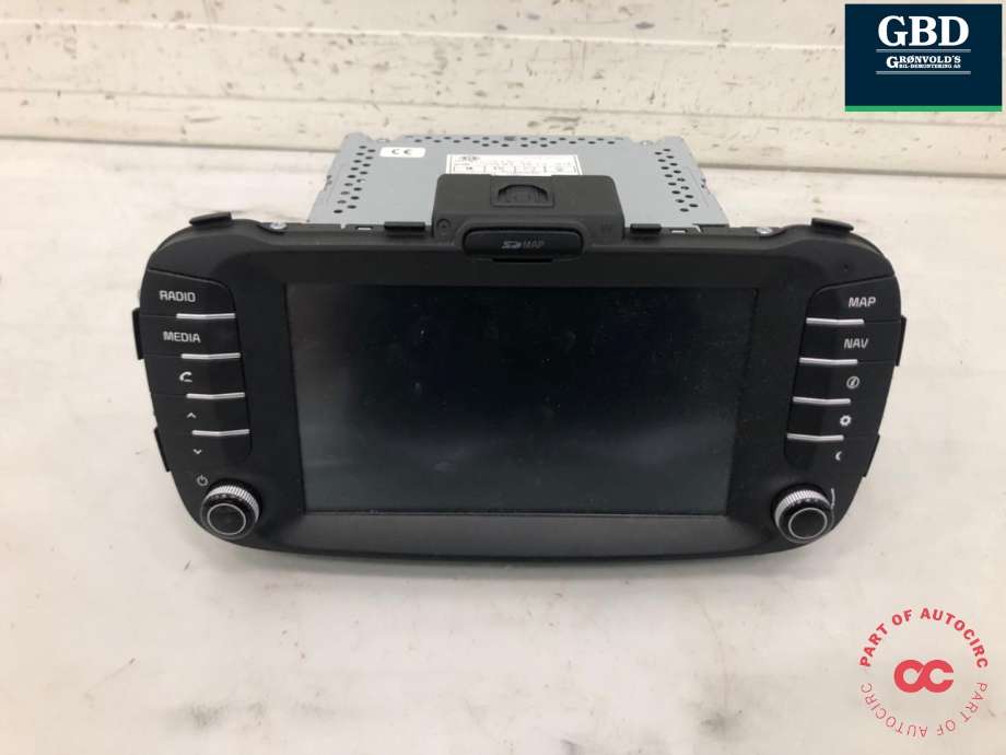 Bilstereo til Kia Soul, 2014-2019 (Type II)  (96560E 4021CA)