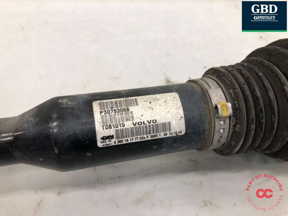 Drivaksel venstre foran, diesel/automat til Volvo XC60 2008-2013 (Type I, Fase 1)  (36012415|)
