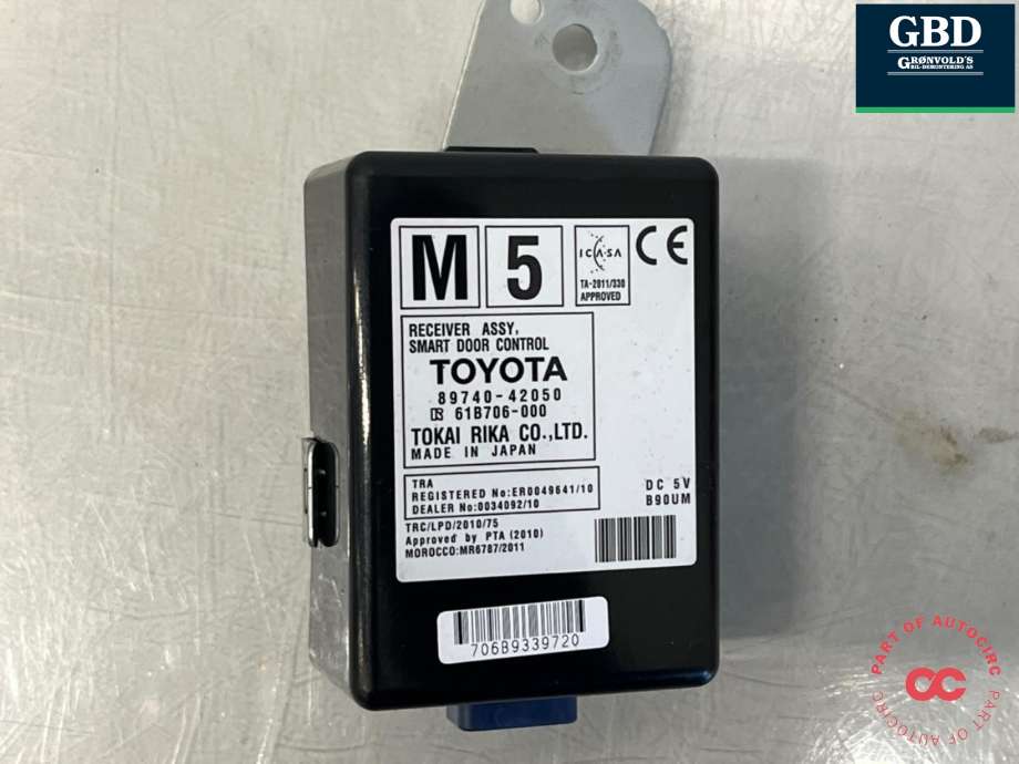 Styreenhet diverse til Toyota RAV4 2013-2015 (Type IV, Fase 1) (89740-42050|)