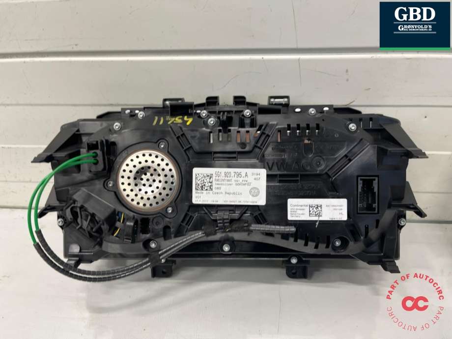 Instrumentpanel til VW e-Golf 2017-2020 (Fase 2) (5G1 920 795 A|)