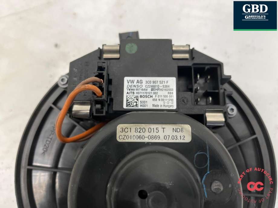 Varmeapparat motor til VW Passat 2011-2015 (B7) (B7) (1K1 820 021| 3C0907521F|1K1 820 015 Q|3C1 820 015T)