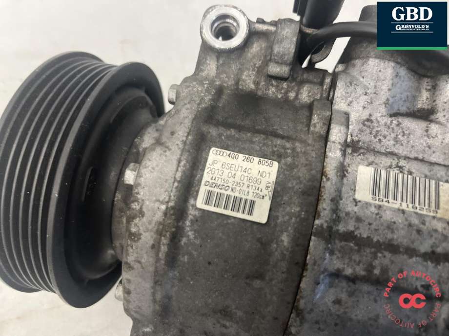 Aircondition kompressor til Audi A6 2011-2014 (Type IV, Fase 1) (C7) (C7) (4G0 260 805 B|)