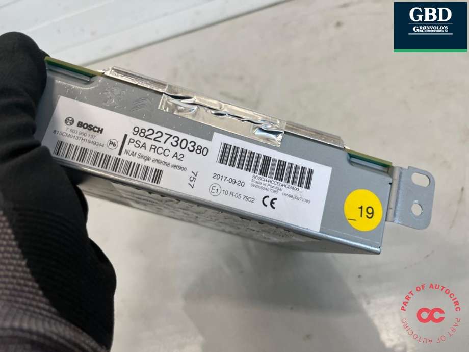 Bilstereo til Citroën C3 2016-->> (Type III) (16 237 903 80|)