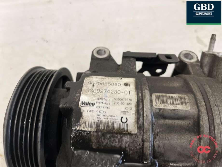 Aircondition kompressor til Peugeot 308 2013-2021 (Type II)  (16 172 944 80|16 095 529 80|)