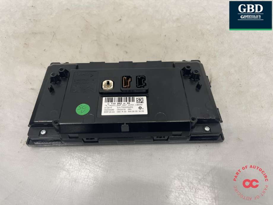 Bilstereo navigasjon skjerm til Peugeot 308 2013-2021 (Type II)  (98 114 862 80|)