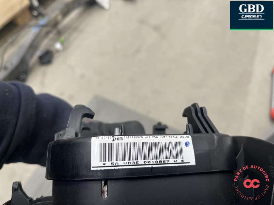 Airbag ratt til Citroën C5 2008-2017 (Type II) (98 015 973 ZD|4112 PL|)