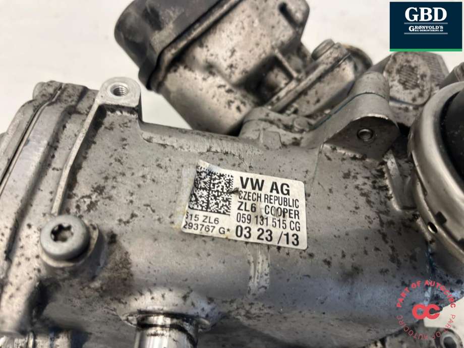 EGR-kjøler til Audi A6 2011-2014 (Type IV, Fase 1) (C7) (C7) (059 131 515 FS|059 131 515 EH|)