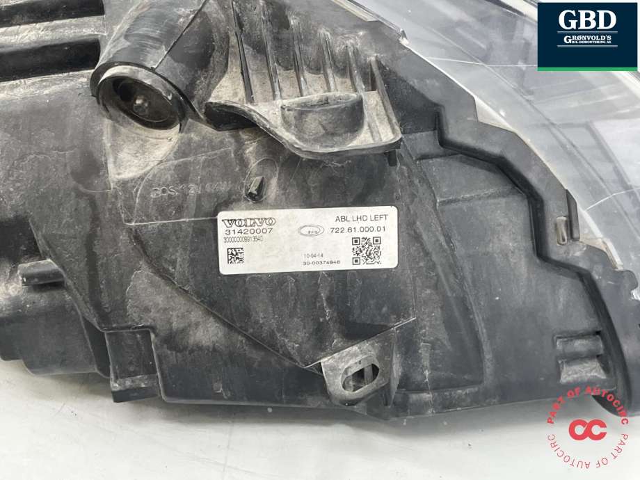 Frontlykt venstre xenon til Volvo V40 2012-2019 (31420121|31420007|)