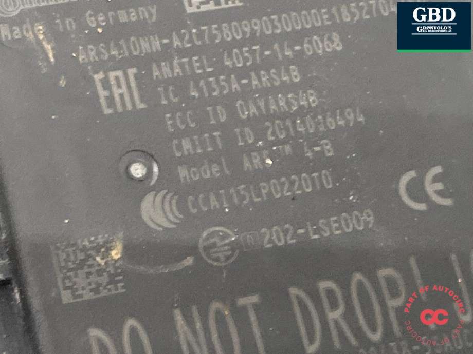 Sensor radar til Nissan Leaf 2018-->> (Type II)  (284385SA1C|284385SA0C|)