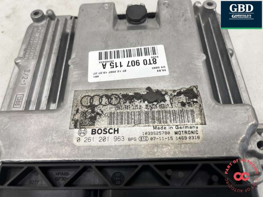 Styreenhet motor til Audi A5 2007-2016 (Type I)  (8T0 907 115 A|)