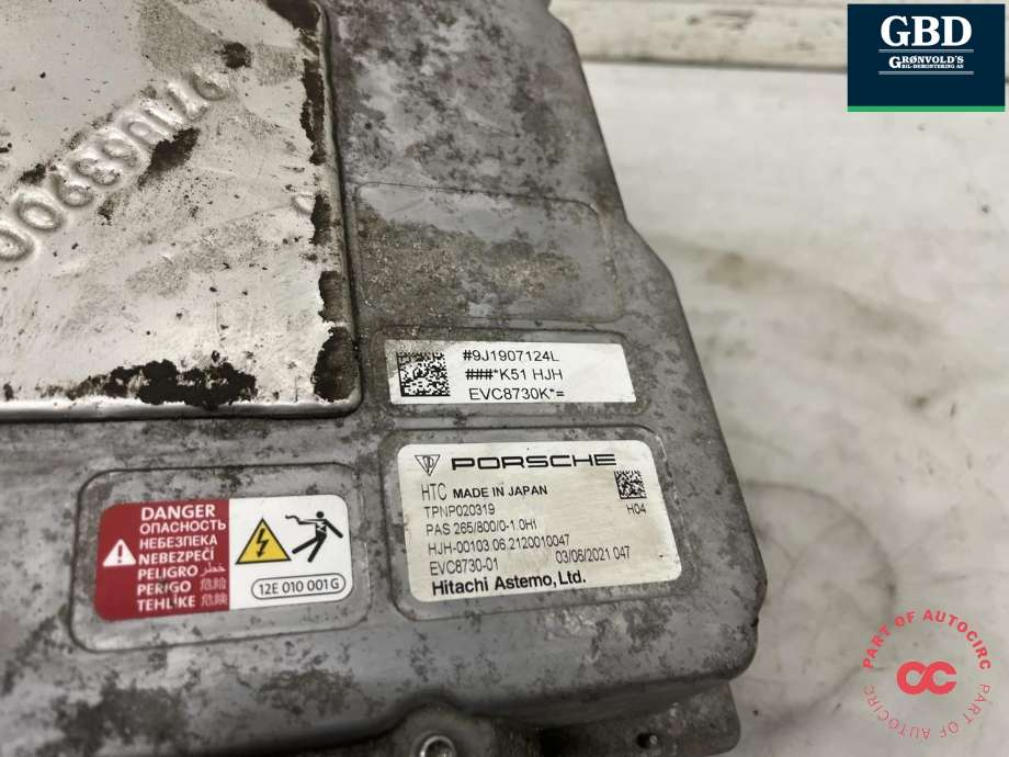 Motor power controller elbil (EPCU/PDM) til Porsche Taycan 2019-->>  (9J1 907 123 F|)