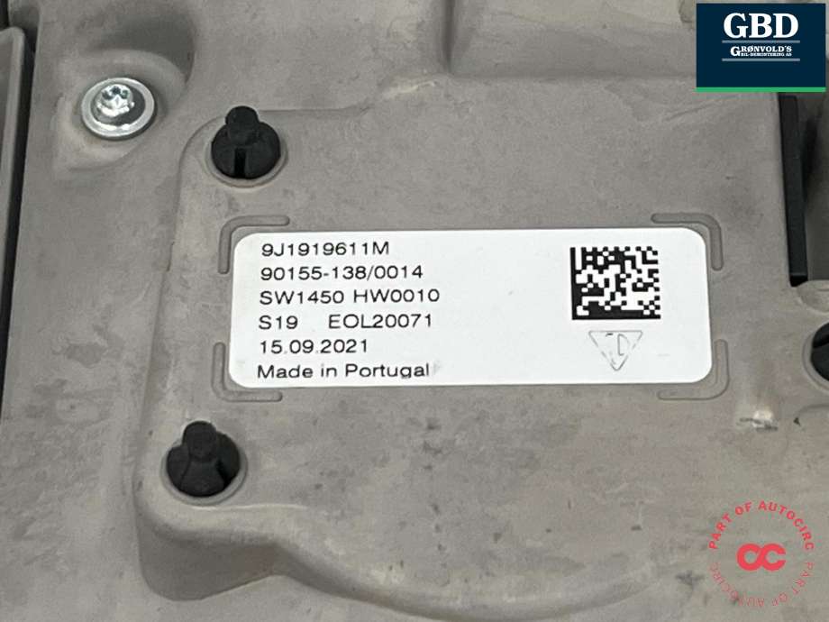 Multimedia display (MCU - Media Controller Unit) til Porsche Taycan 2019-->> (9J1 919 611 M|)