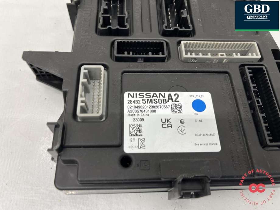 Styreenhet comfort (BCM) til Nissan Ariya 2022-->>  (284B25MS1A|284B25MS0E|284B25MS0B)