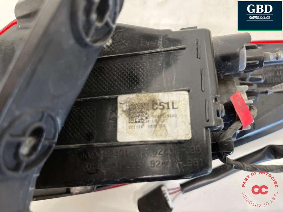 Baklykt venstre ytre til Hyundai Kona 2021-2023 (Type I, Fase 2)  (92401J 9600|)