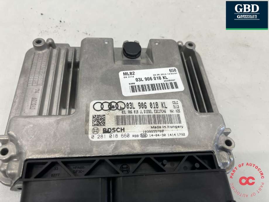 Styreenhet motor til Audi A4 2007-2014 (Type IV) (B8) (B8) (03L 906 018 KL|)