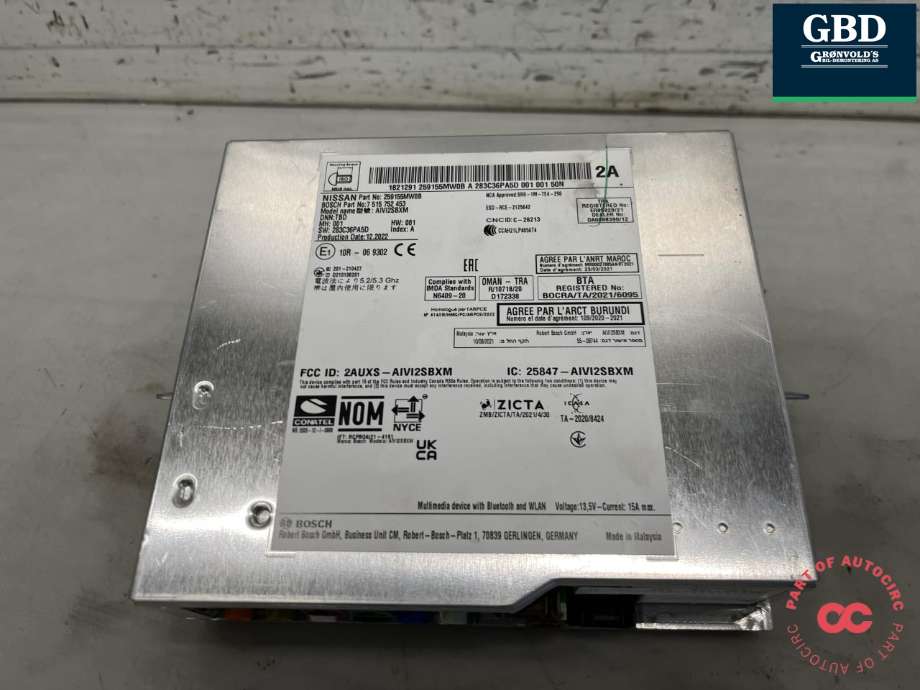 Bilstereo til Nissan Ariya 2022-->>  (259155MW0C|259155MW0B|)