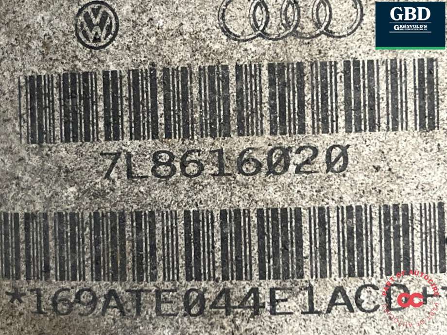 Fjær bak nivå luftpute/belg til Audi Q7 2006-2010 (Type I, Fase 1) (7L8 616 020 G|7L8 616 020 C|)