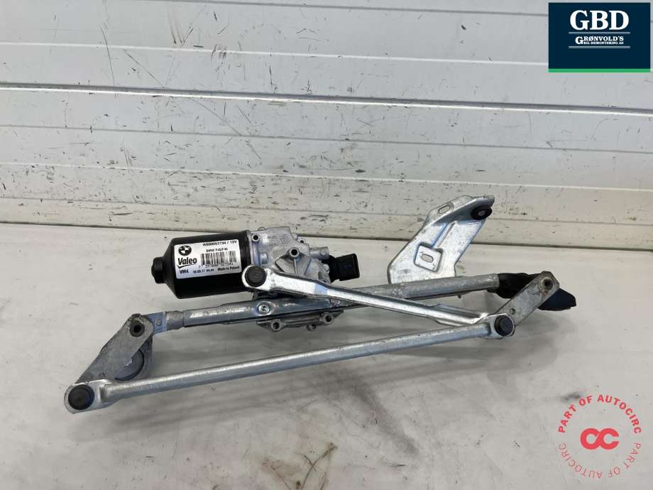Viskermotor frontrute komplett m/overføring til BMW 2-Serie, Active/Gran Tourer 2014-->> (F45/F46) (F45/F46) (61 61 7 301 043|)