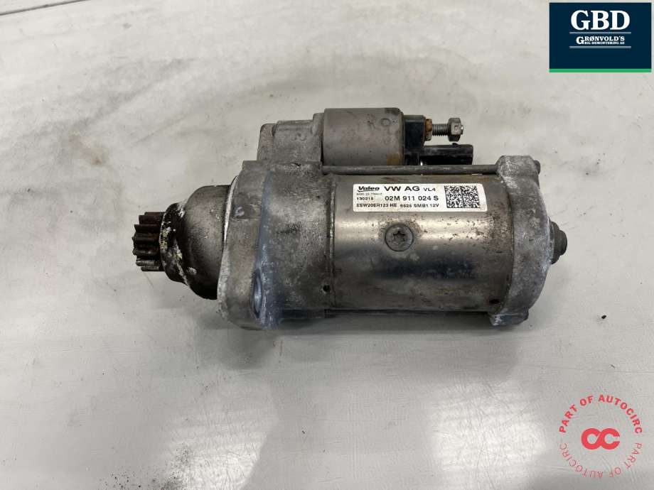 Starter diesel til Audi A3 2012-2016 (Type III, Fase 1)  (02M 911 024 B|02M 911 024 BX|)