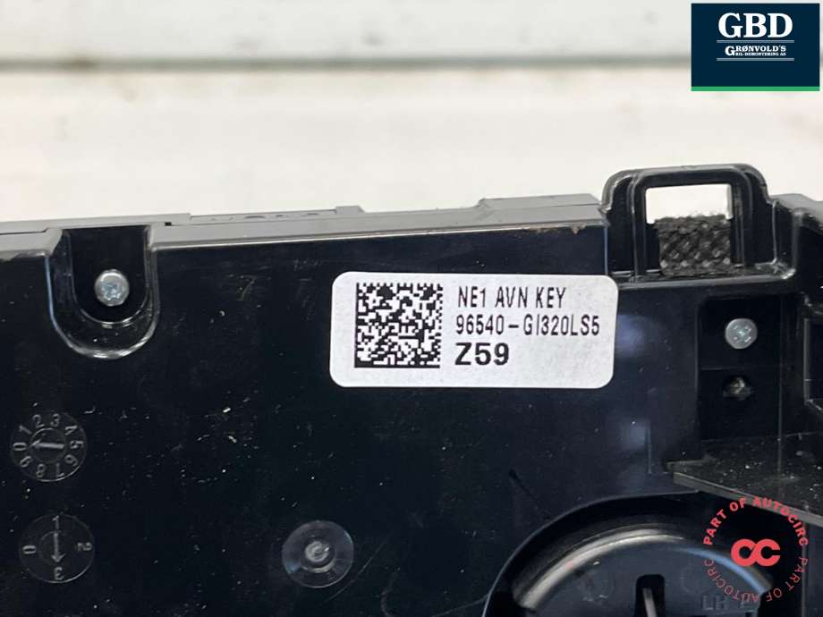 Bilstereo betjeningspanel til Hyundai Ioniq 5 2021-->> (96540GI 320LS5|)