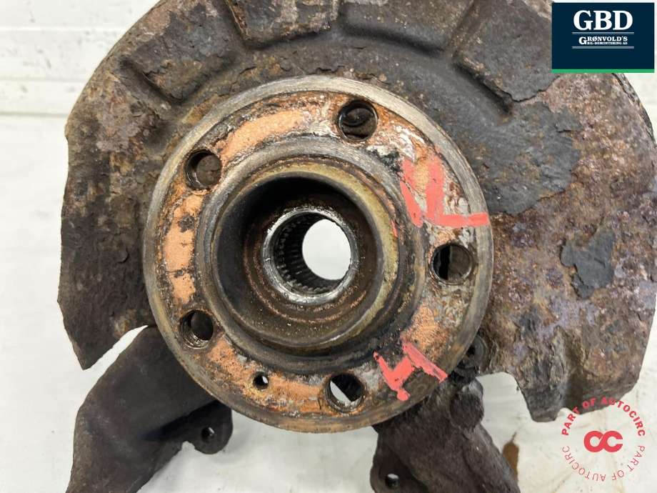 Hjulspindel høyre foran til VW Polo 2009-2014 (Type V, Fase 1)  (6Q0 407 256 AC|)