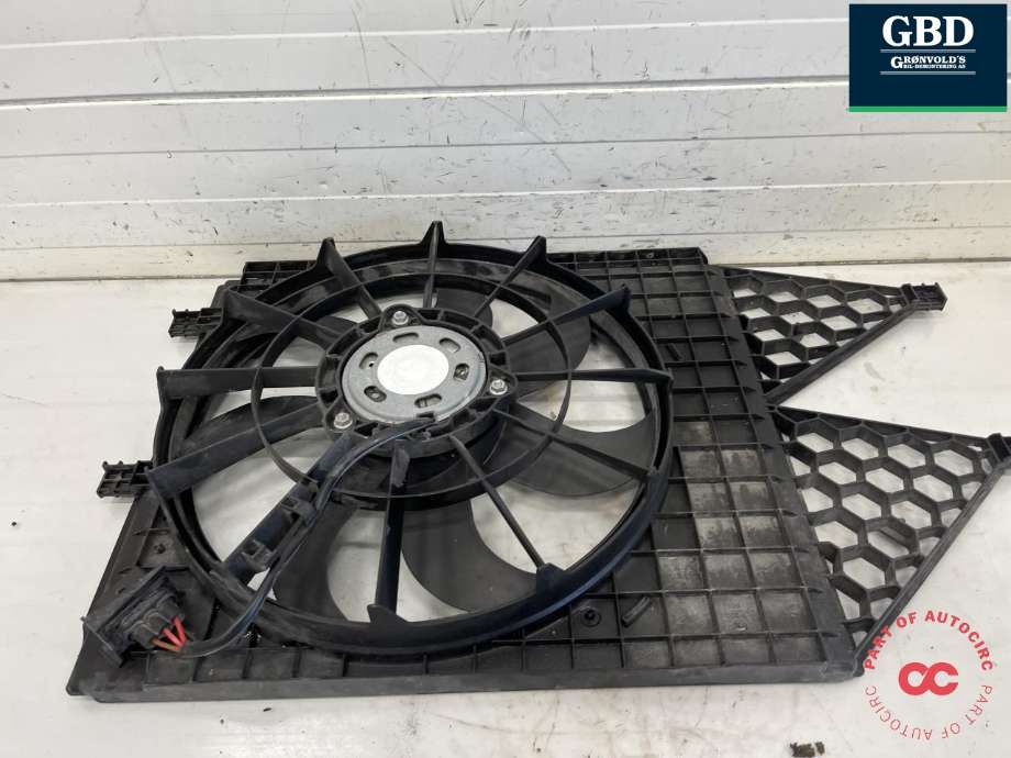 Kjølevifte elektrisk til VW Polo 2009-2014 (Type V, Fase 1)  (6R0 959 455 E|6Q0 959 455 AD|)