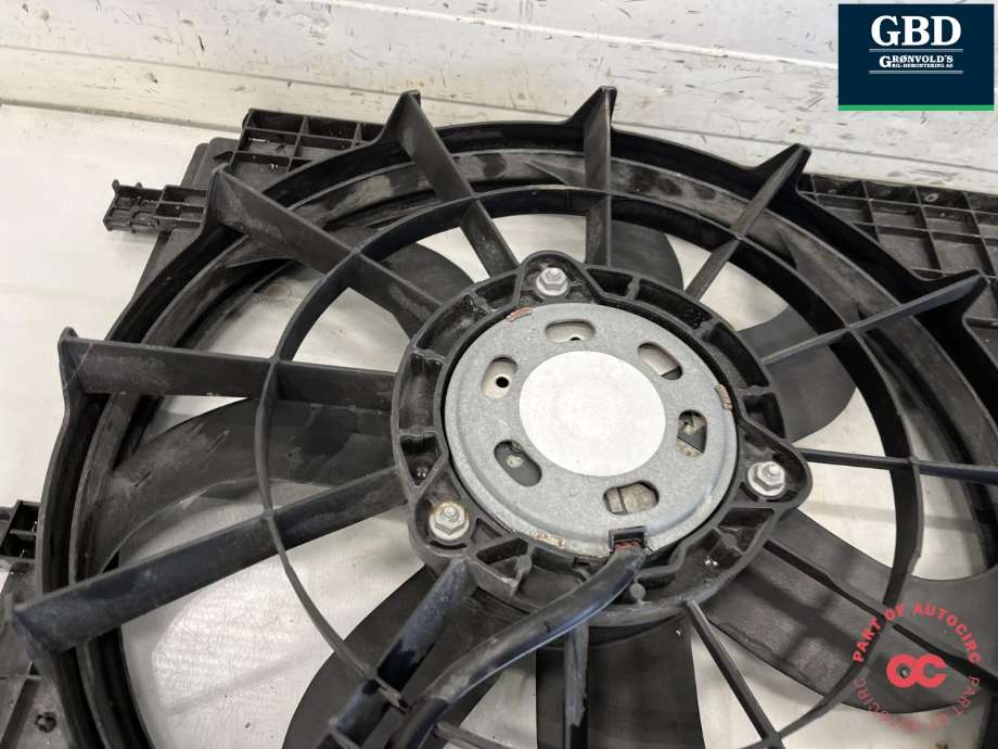 Kjølevifte elektrisk til VW Polo 2009-2014 (Type V, Fase 1)  (6R0 959 455 E|6Q0 959 455 AD|)