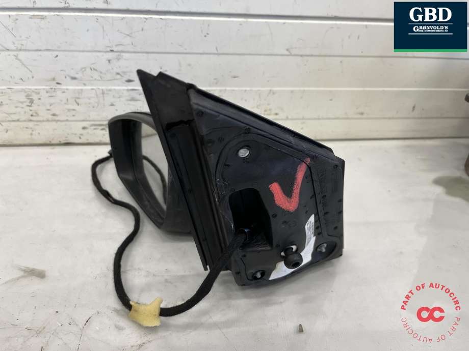 Speil venstre til VW Polo 2009-2014 (Type V, Fase 1)  (6R1 857 507 D|6R1 857 507 D  9B9|)