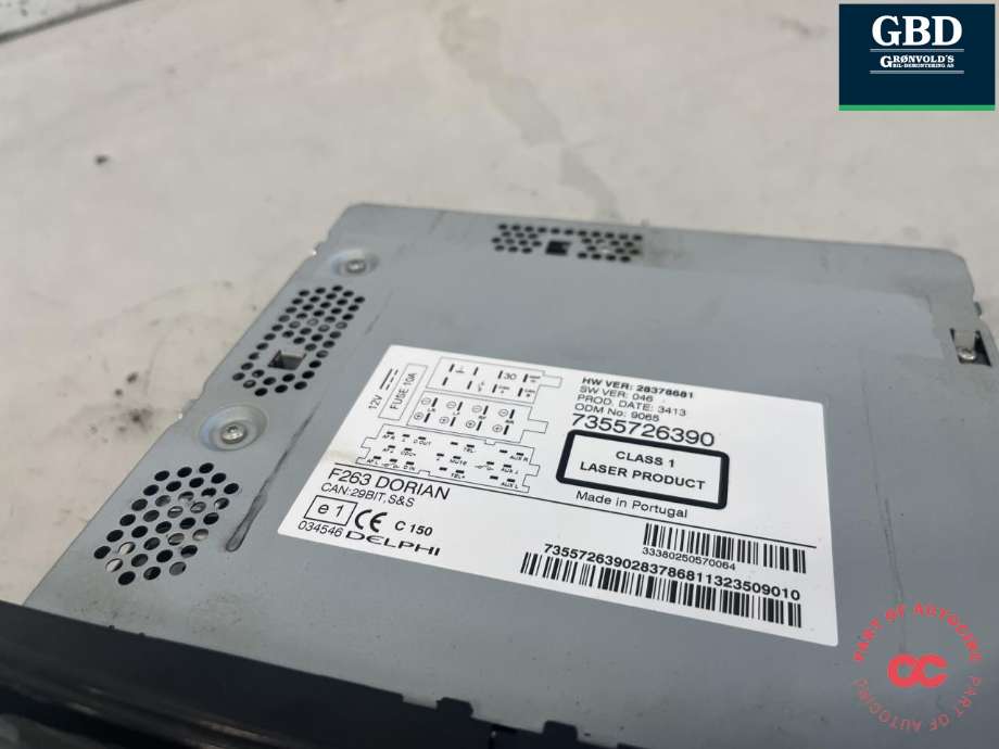 Bilstereo til Opel Combo D 2012-2018 (95518290|95599181|)