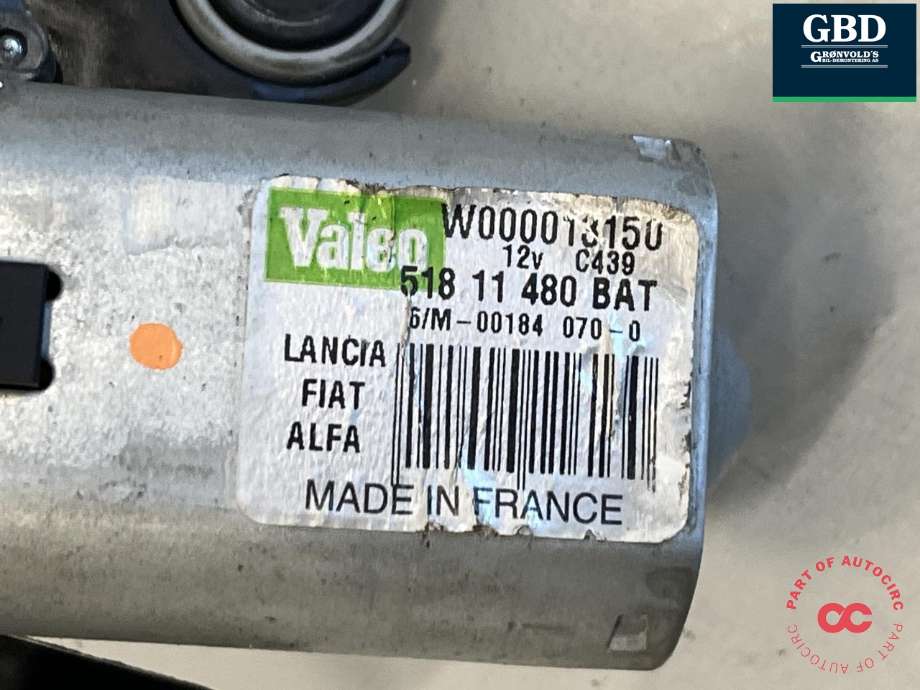 Viskermotor bakrute til Opel Combo D 2012-2018  (95513476|)