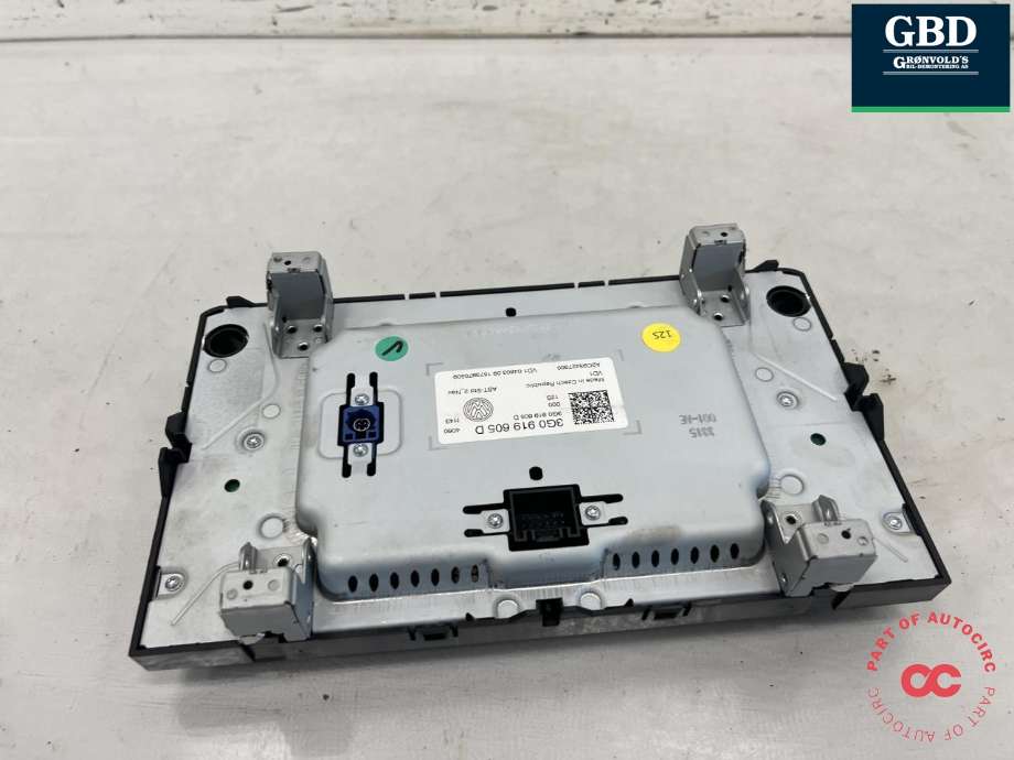 Bilstereo til VW Golf Sportsvan 2014-2018 (3G0 919 605 D|)