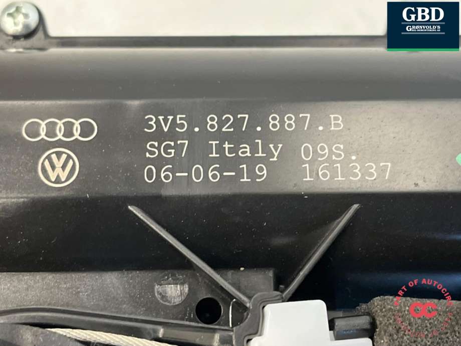Baklukeåpner motor til Audi Q5 2017-->> (Type II)  (3V5 827 887 C|)