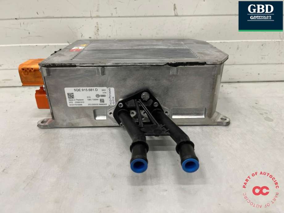 Batterilader (OBC - On Board Charger) til Audi Q5, 2017-->> (Type II)  (5QE 915 681 DN)