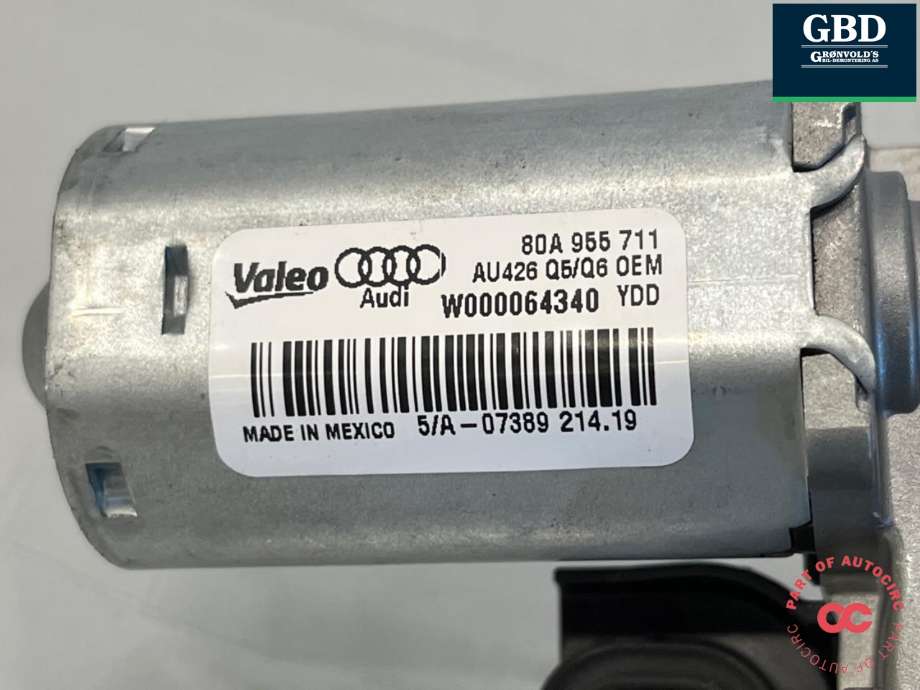 Viskermotor bakrute til Audi Q5 2017-->> (Type II)  (80A 955 711|)