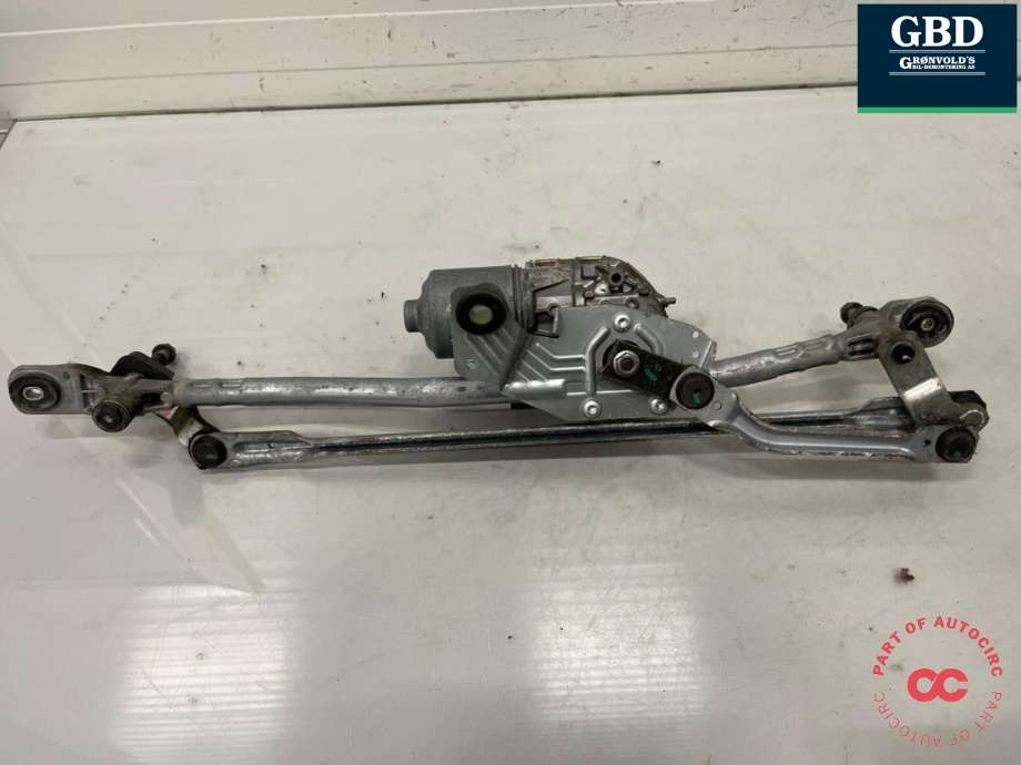 Viskermotor frontrute komplett m/overføring til Audi A7 2010-2014 (Type I, Fase 1)  (4G1 955 023 C|4G1 955 023 A|)
