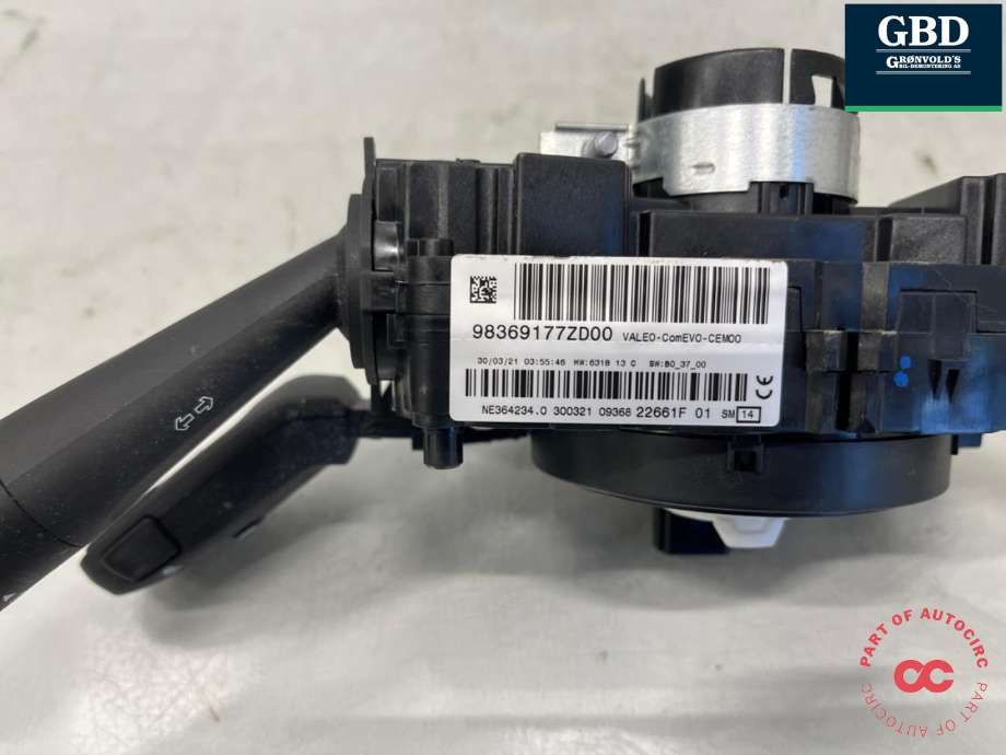Bryter combi til Peugeot e-208 2019-->>  (98 369 177 ZD|)