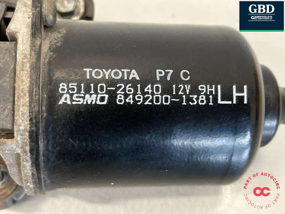 Viskermotor frontrute til Toyota Hiace 2007-2012 (Fase 3)  (8511026140|85110-26140|)