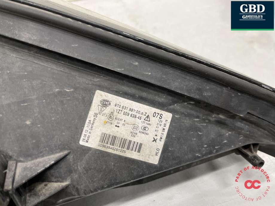 Frontlykt venstre xenon til Porsche Panamera 2009-2017 (Type I) (970) (970) (970 631 983 08|)