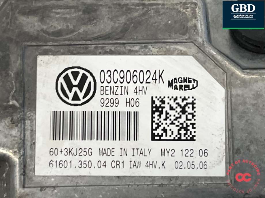 Styreenhet motor til VW Golf V, Combi 2003-2008  (03C 906 024 AH|)