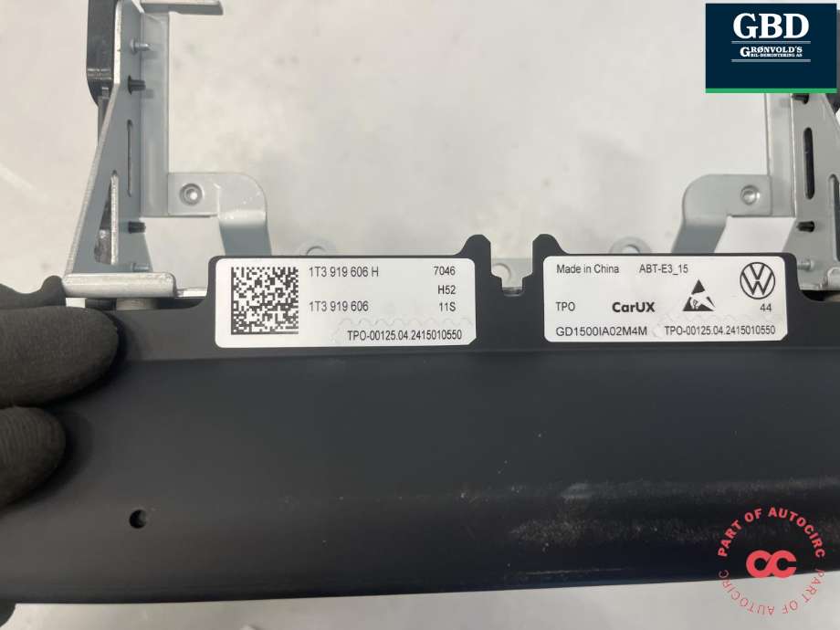 Multimedia display (MCU - Media Controller Unit) til VW ID.7 2023-->>  (1T3 919 606 H|)