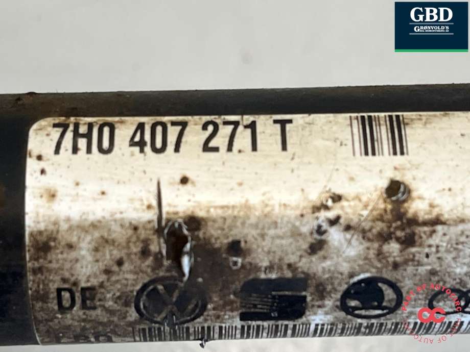 Drivaksel venstre foran, diesel/manuell til VW Transporter / Caravelle 2003-2009 (Fase 1) (T5) (T5) (7E0 407 271 AA|7E0 407 271 N|7H0 407 451 JX| 7H0407271T)