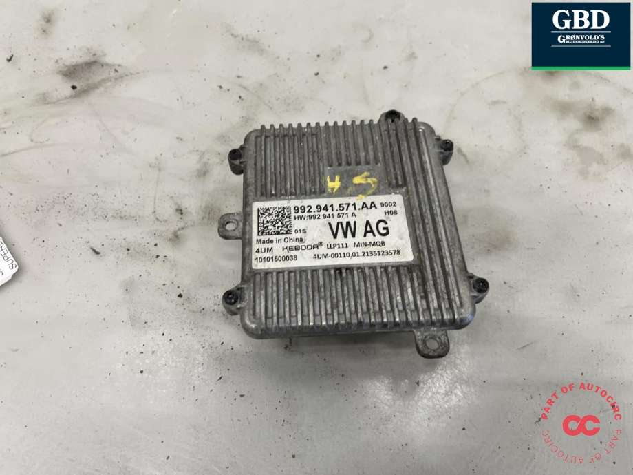 Styreenhet xenon/ballast til Škoda Superb 2015-->> (Type III)  (992 941 571 AA|)