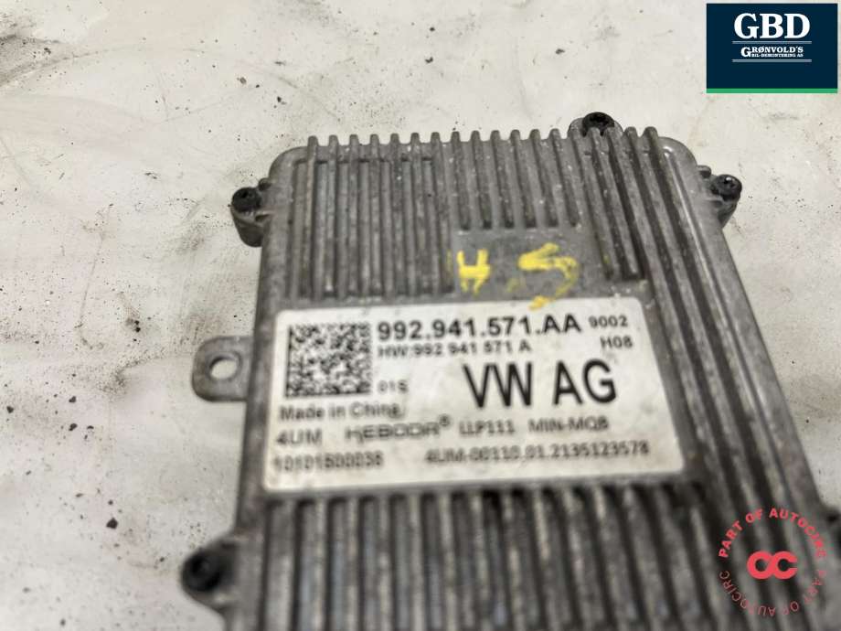 Styreenhet xenon/ballast til Škoda Superb 2015-->> (Type III)  (992 941 571 AA|)